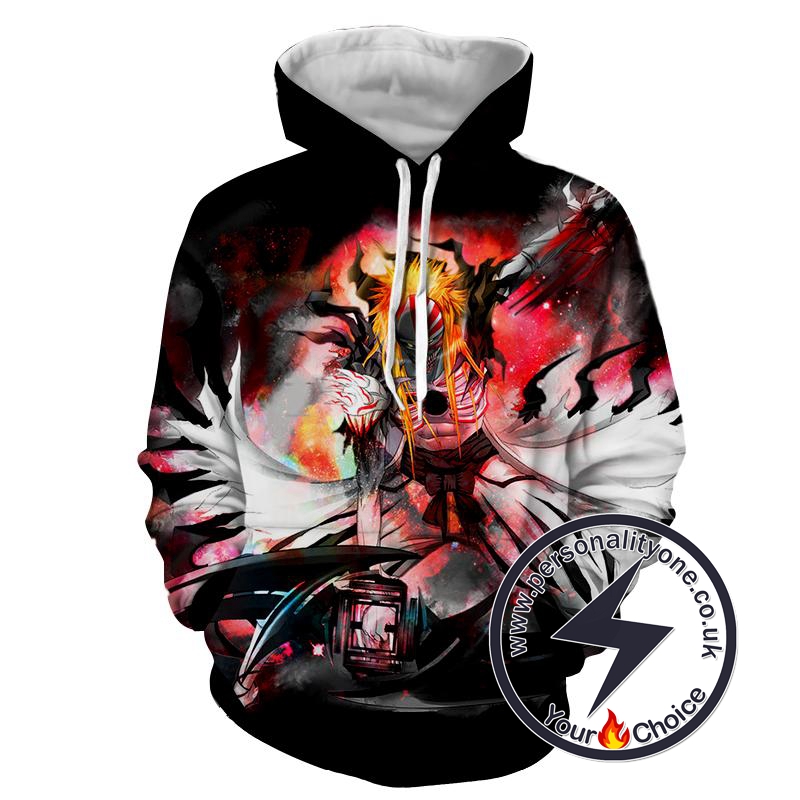 Ichigo Mask Fantasy - Bleach 3D - Bleach Hoodies
